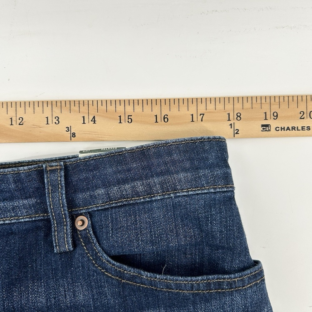 Duluth Trading Jeans Womens 16 High Rise Crop 26 Inseam Dark Wash NWT $65 - Picture 10 of 11